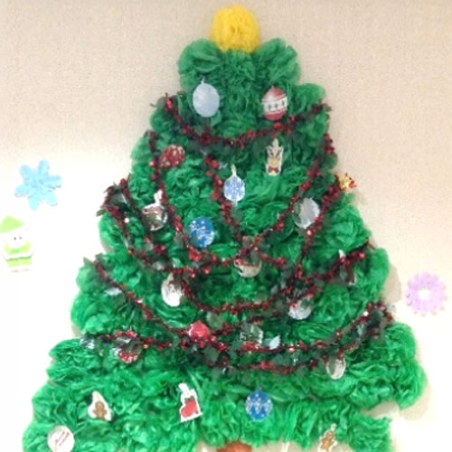 わかば通信 2025年12月号 介護施設 秋冬の壁画のご紹介